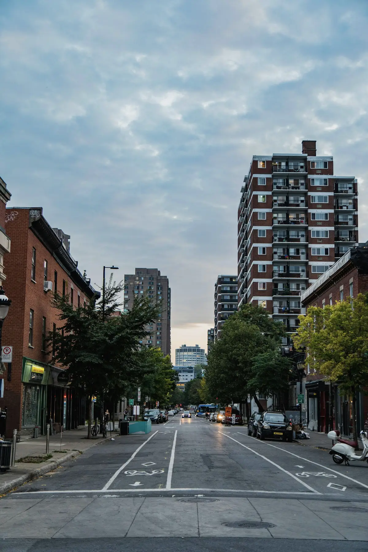 A residential street in Le Plateau-Mont-Royal