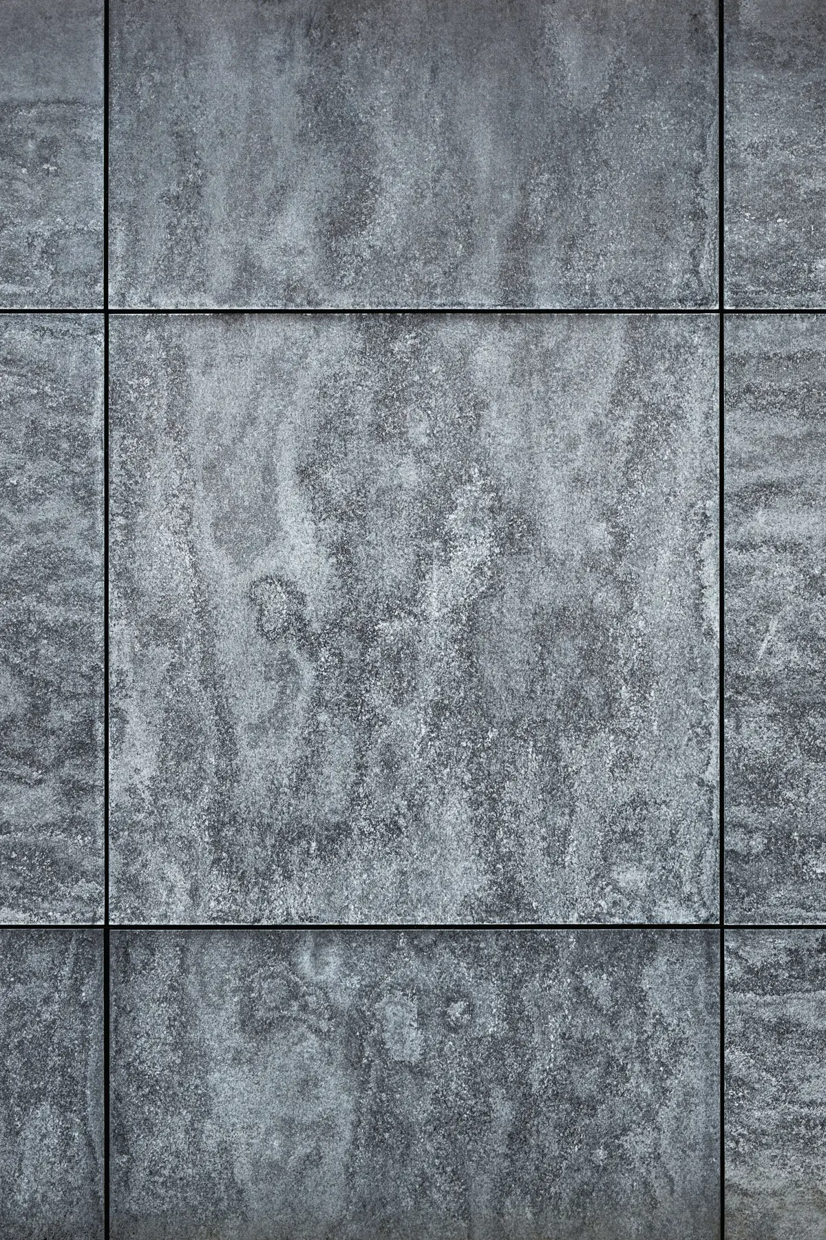 Grey stone cladding panels